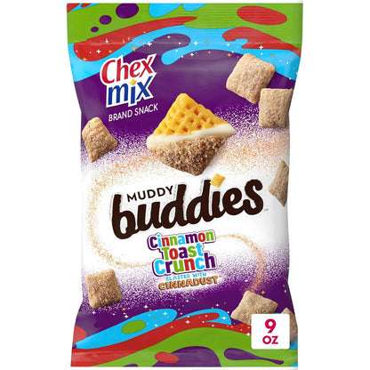 Chex Mix Muddy Buddies Cinnamon Toast Crunch Snack Mix – Holiday Stocking Stuffer Snack, Gluten-Free Friendly Crunchy Mix