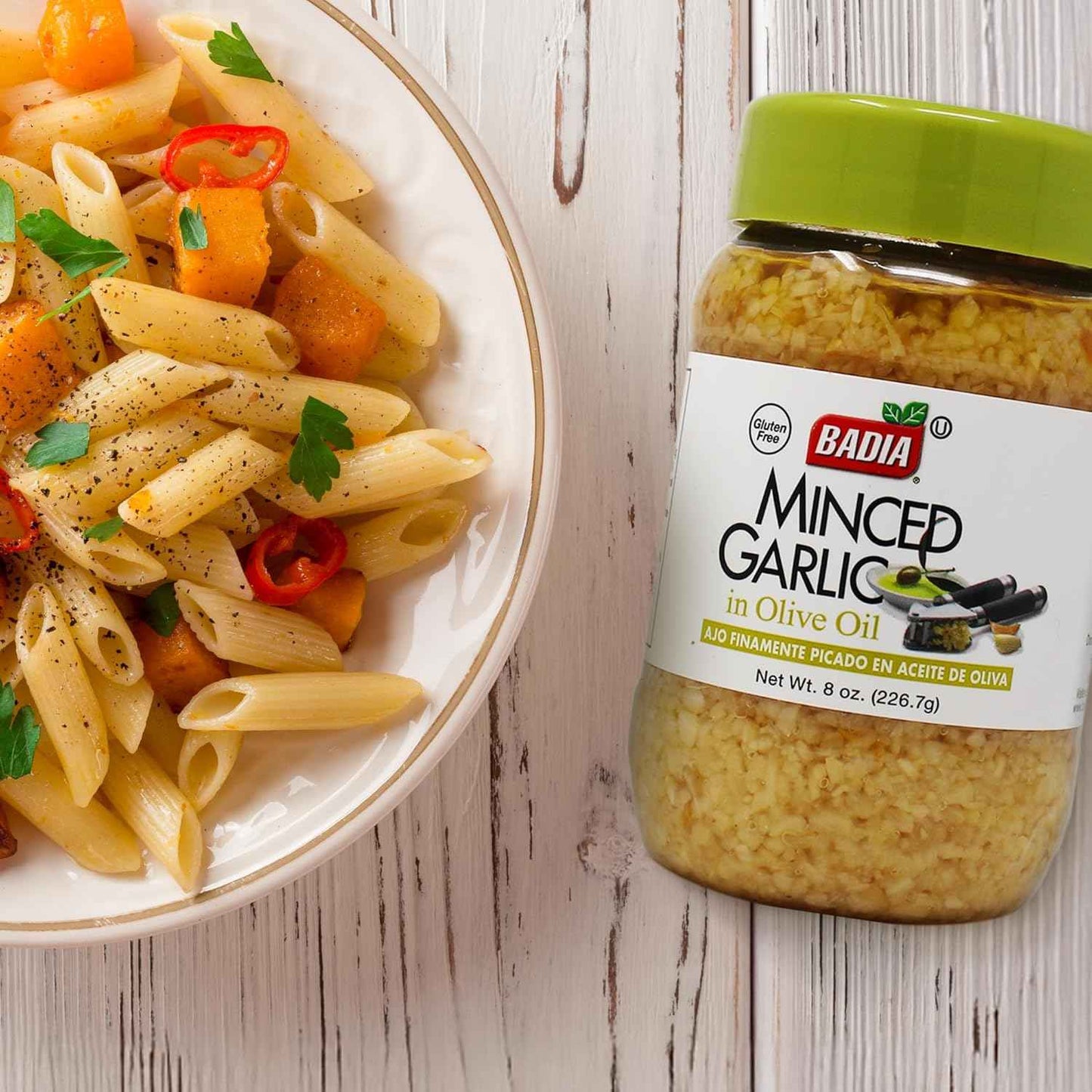 Badia Pre-Minced Garlic in Olive Oil – Compact Camping Seasoning for Outdoor Grill Stations