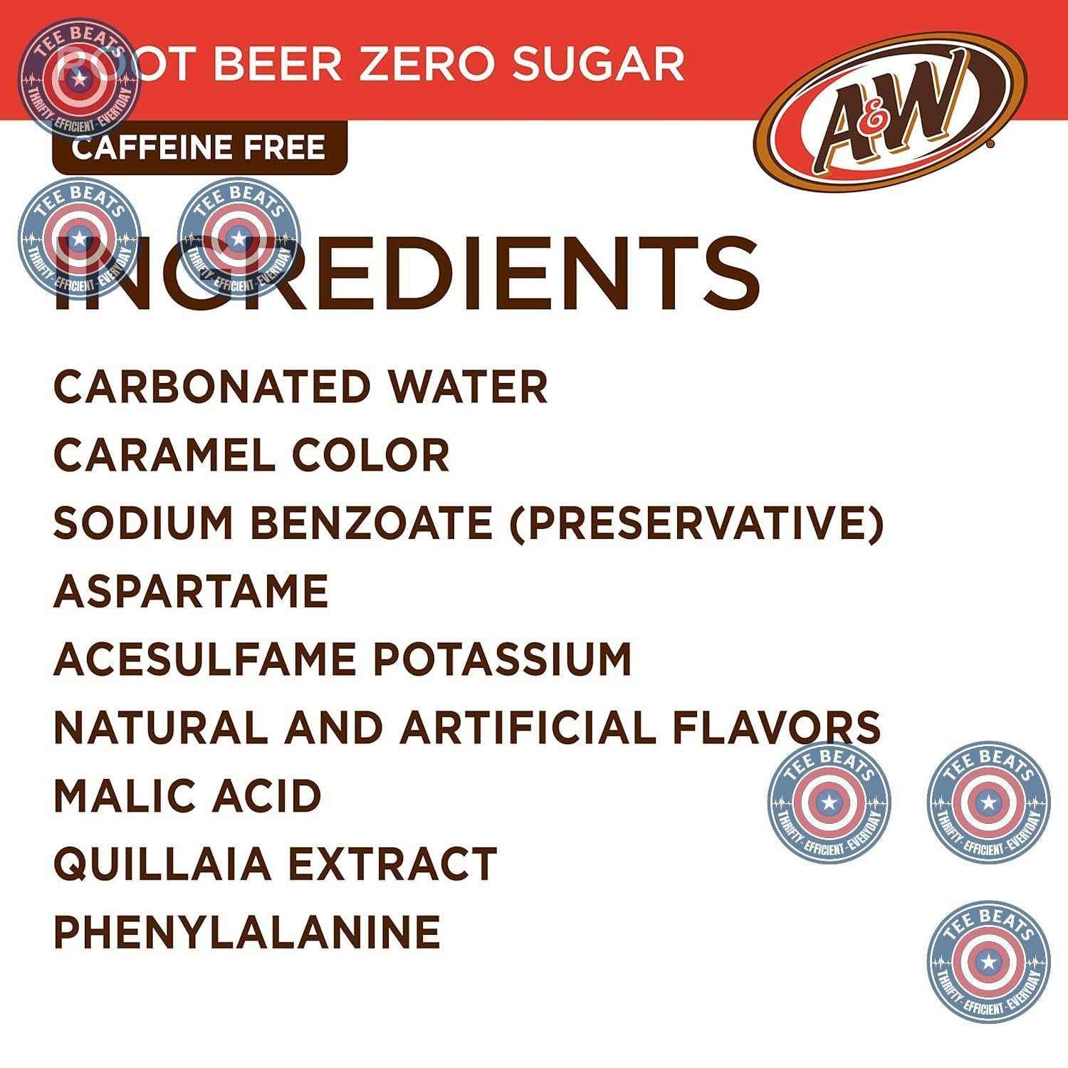 A&W Zero Sugar Root Beer Soda, 12 fl oz cans (12 pack) – Guilt-Free Root Beer for Mindful Snacking, Gym Fridge, and Self-Care Sundays