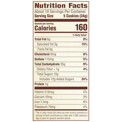 Archway Iced Oatmeal Cookies, 12 oz Grab-and-Go Pantry Pack for School Lunches