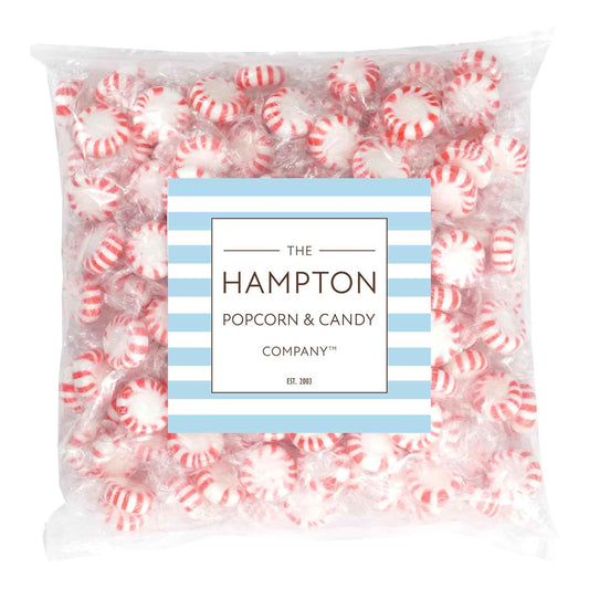 Hampton Popcorn & Candy Company Starlight Peppermint Candy – Office Candy Dish and Reception Desk Refreshment, 1 lb Individually Wrapped Mints