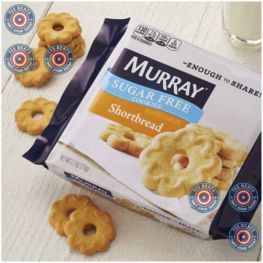 Murray Sugar Free Shortbread Cookies – No-Added-Sugar Lunchbox Treat for School Snack Time