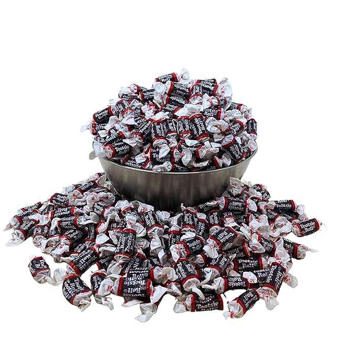 Tootsie Roll Midgees 6.5 oz Bulk Bag - Melt-Resistant Individually Wrapped Candy for Tailgates, Carnivals, and Outdoor Wedding Receptions