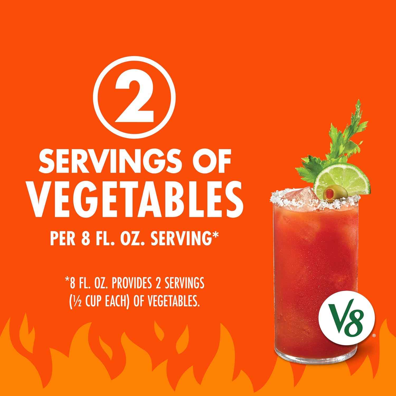 V8 Bloody Mary Spicy Cocktail Mix 6-Pack, Housewarming Gift for Home Bar Enthusiasts