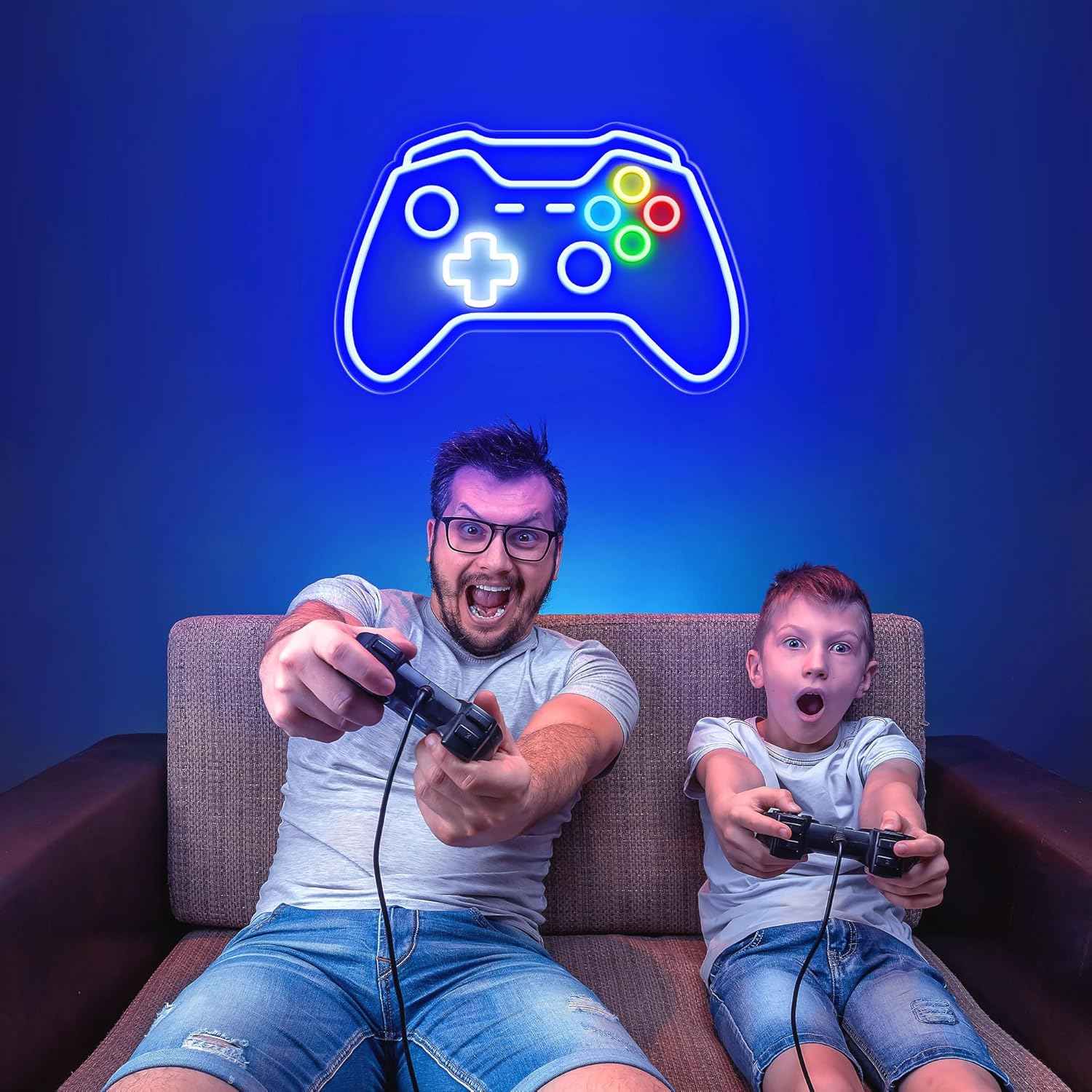 Gamer Neon Sign – Birthday Gift for Boys and Teen Gamers, Adjustable LED Wall Light for Bedroom Setup