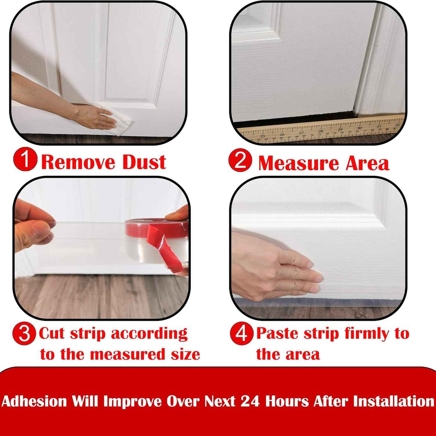 ClearGuard Silicone Weatherstrip – Noise-Reducing Seal for Study Room Windows