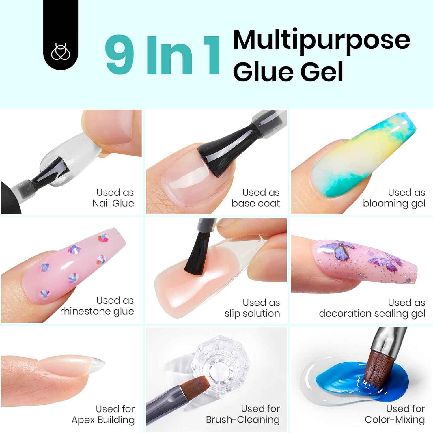 Beetles Gel Nail Tip Adhesive – Mindful At-Home Manicure Kit for Personal Self-Care Nights