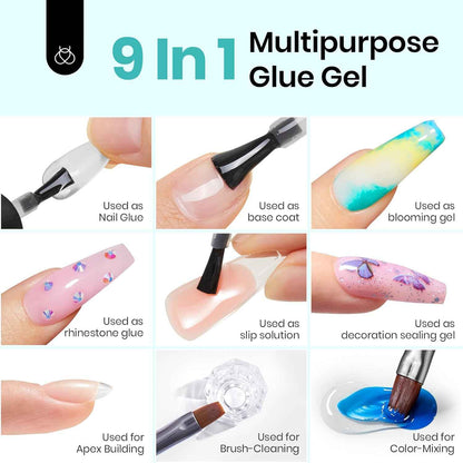 Beetles Gel Nail Tip Adhesive – Mindful At-Home Manicure Kit for Personal Self-Care Nights
