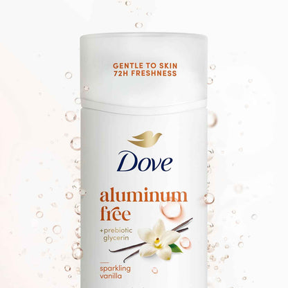 Dove Sparkling Vanilla Deodorant – Aluminum-Free Vanilla Stick for Bath Time Wellness Ritual
