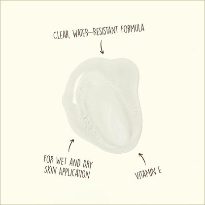 clear, non-greasy lotion that applies invisibly on wet or dry skin