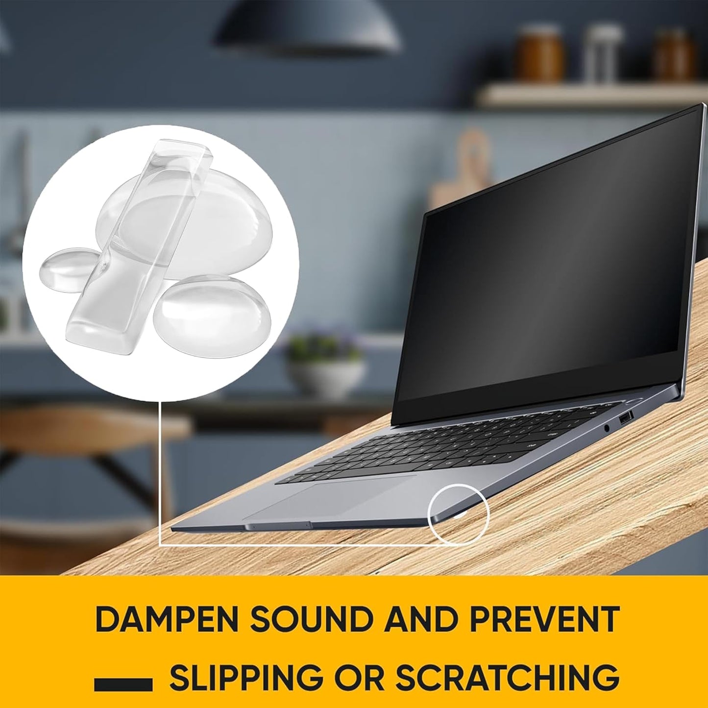 CLEARGRIP Cabinet Bumpers – Safe, Flameless Door Cushion System for Pet-Friendly Homes and Child-Safe Kitchens
