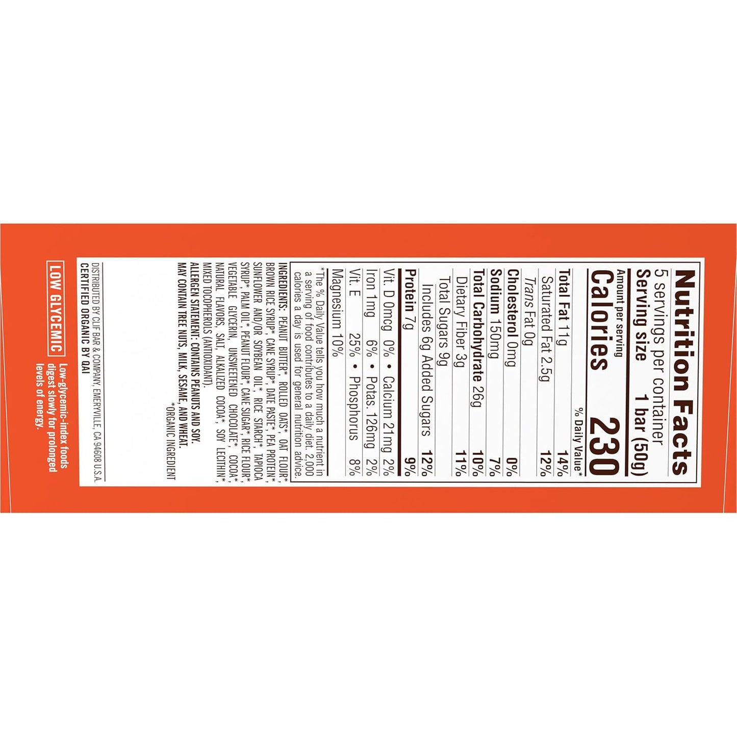 CLIF Nut Butter Bar – Commute-Friendly Peanut Butter Bar for Busy Professional Lunches