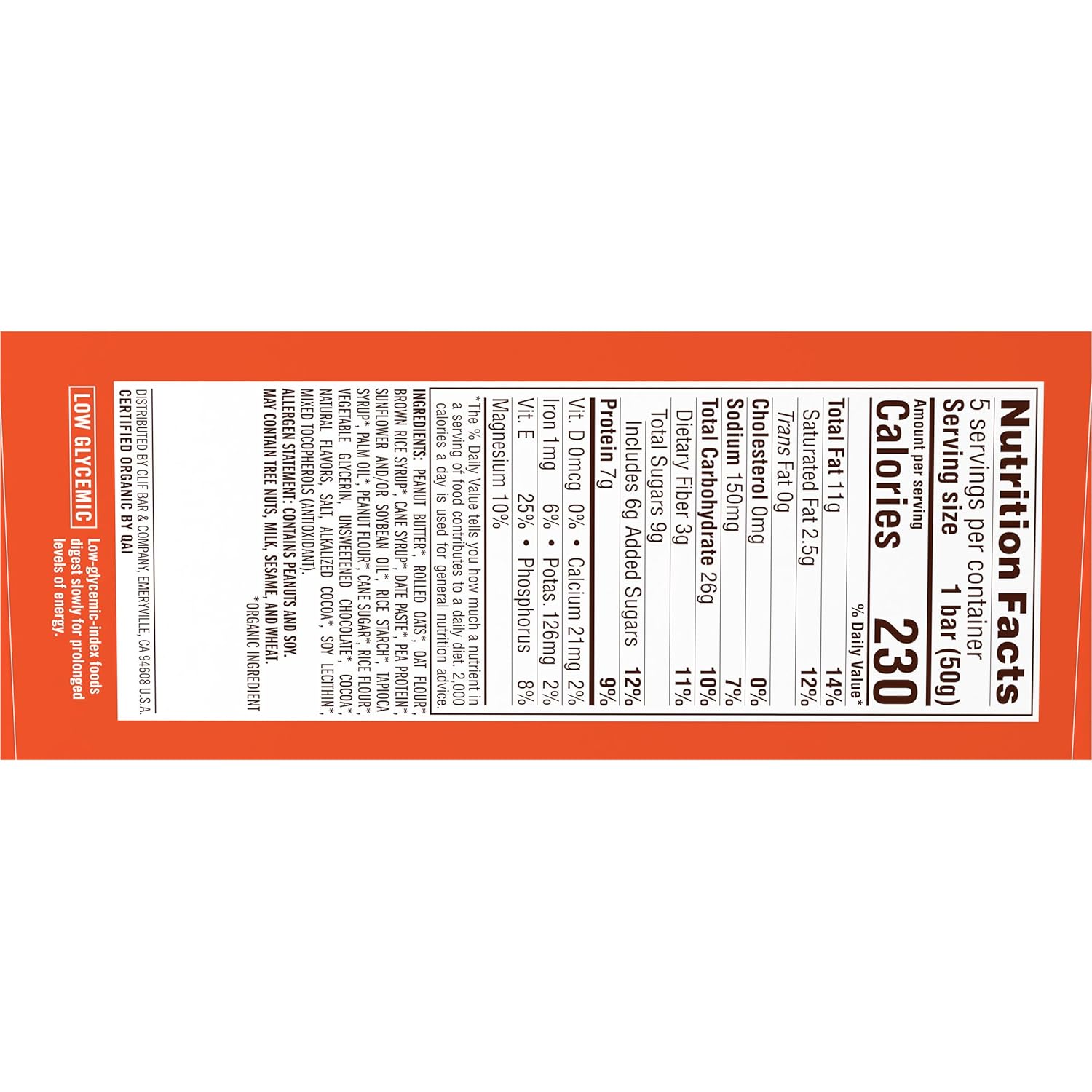 CLIF Nut Butter Bar – Commute-Friendly Peanut Butter Bar for Busy Professional Lunches