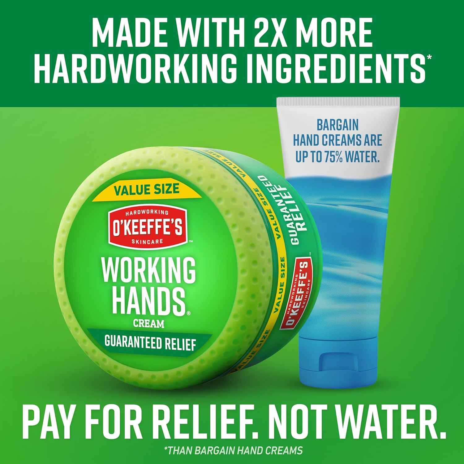 O'Keeffe's Working Hands Hand Cream – Bedtime Repair Ritual for Cracked, Dry Hands