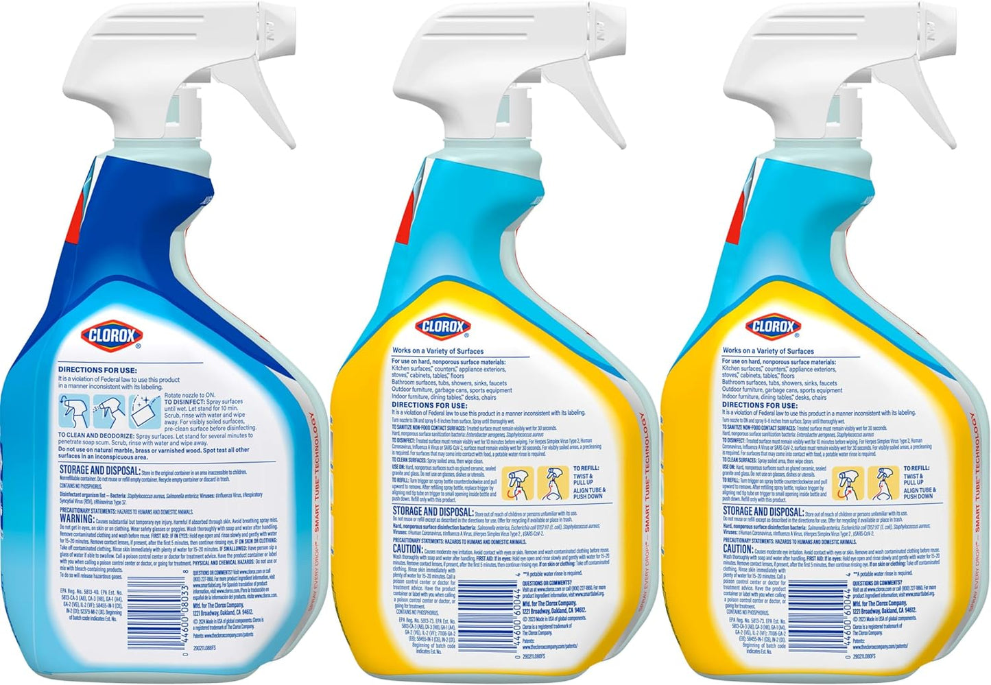 Clorox Disinfecting Cleaner Bundle – Child-Safe Home Disinfection Without Bleach Fumes, 2-Pack for Kitchens and Bathrooms