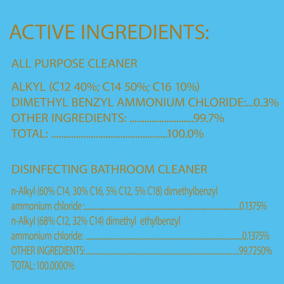 Clorox Disinfecting Cleaner Bundle – Child-Safe Home Disinfection Without Bleach Fumes, 2-Pack for Kitchens and Bathrooms