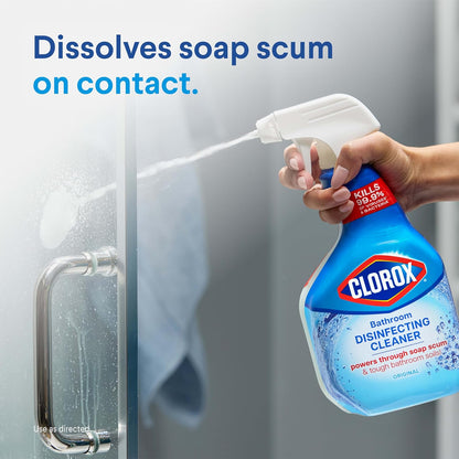 Clorox Disinfecting Cleaner Bundle – Child-Safe Home Disinfection Without Bleach Fumes, 2-Pack for Kitchens and Bathrooms