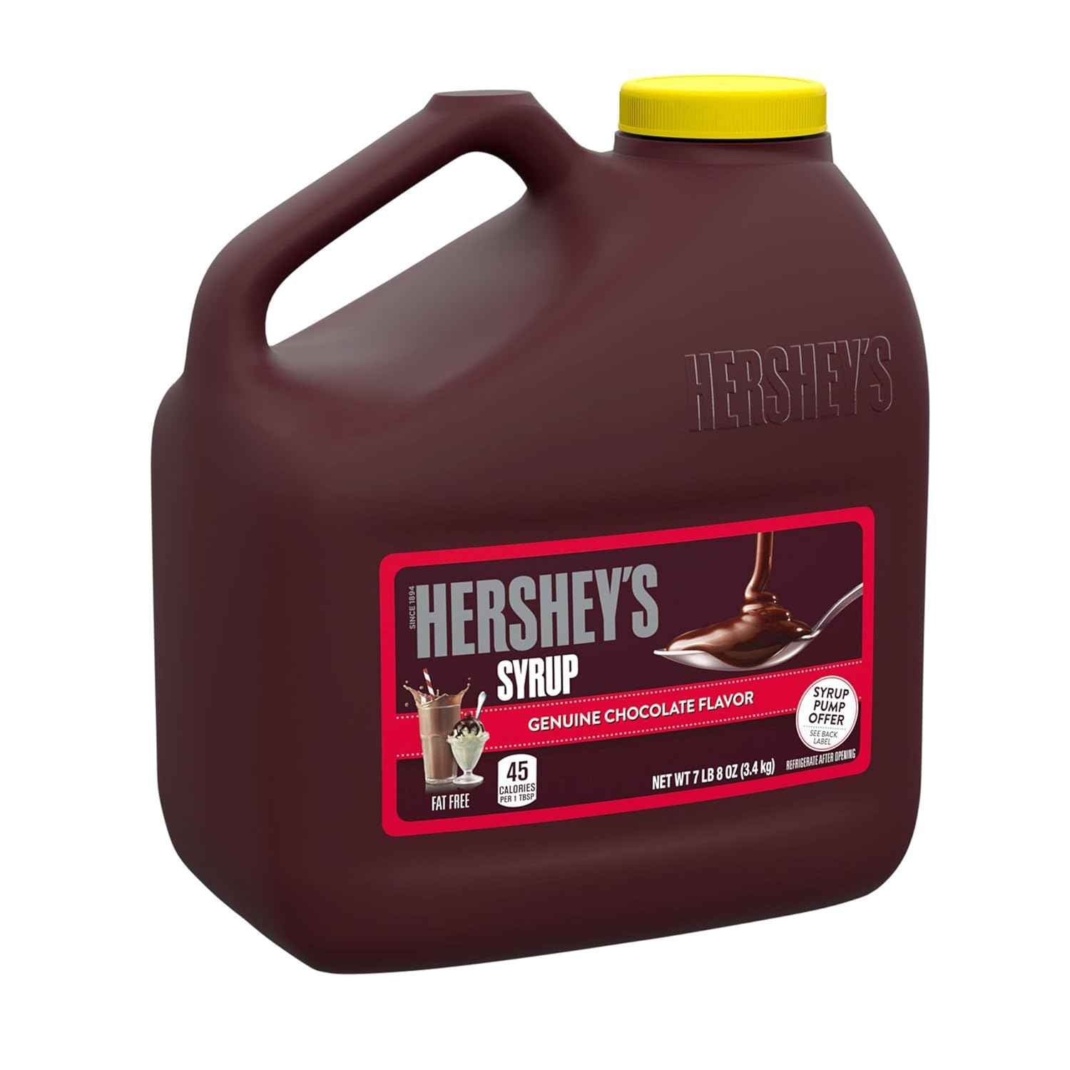 HERSHEY'S Chocolate Syrup Bottle 24 oz – Kid-Friendly Squeezable Topping for Lunchboxes and Breakfast