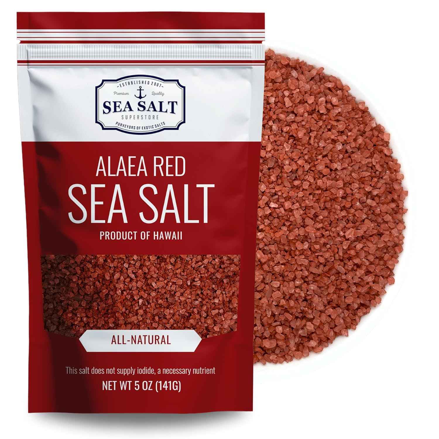 Authentic Alaea Clay Sea Salt – Gourmet Pantry Staple for the Connoisseur's High-End Kitchen Collection