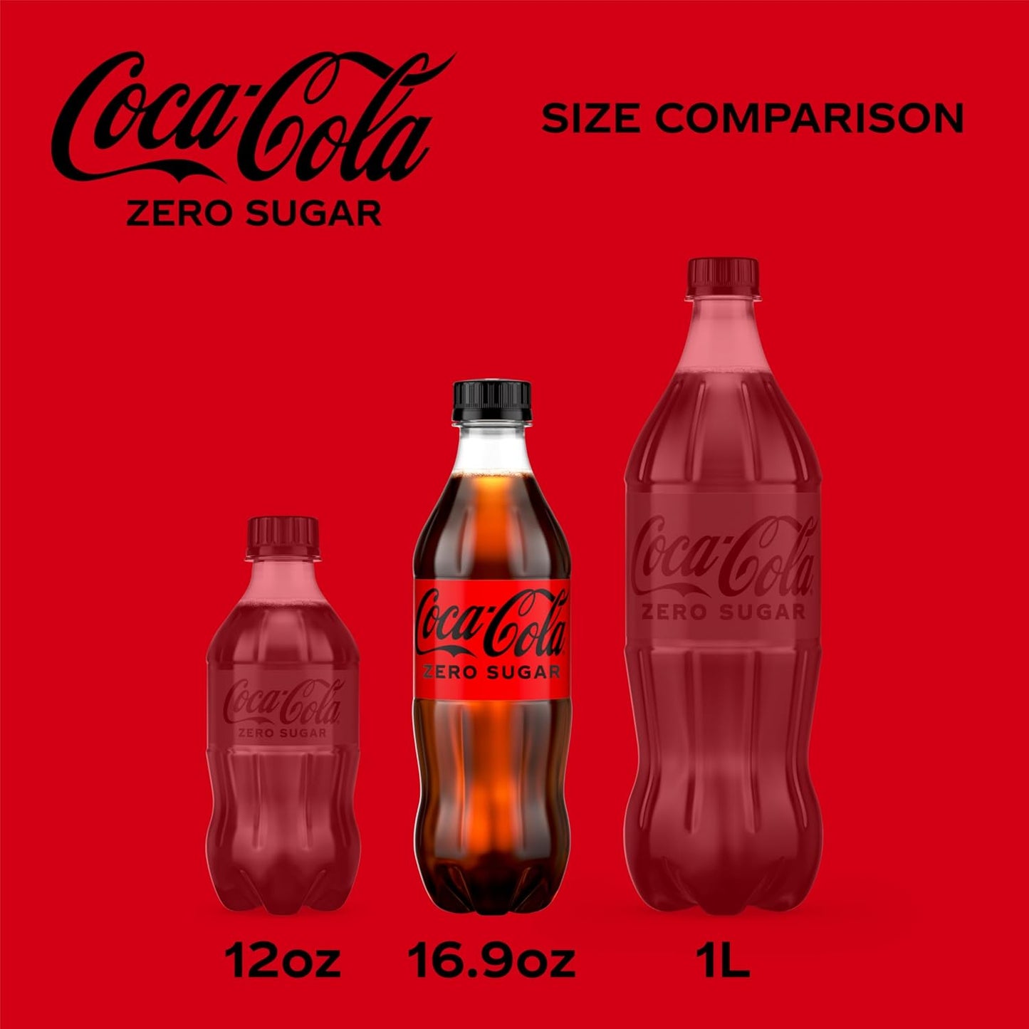 Coca-Cola Coke Zero Sugar Soda 16.9 fl oz 6 Pack – Guilt-Free Cola for Lunch Break and Dinner Pairing