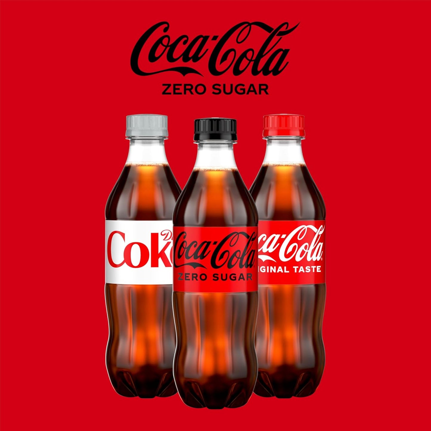 Coca-Cola Coke Zero Sugar Soda 16.9 fl oz 6 Pack – Guilt-Free Cola for Lunch Break and Dinner Pairing