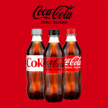 Coca-Cola Coke Zero Sugar Soda 16.9 fl oz 6 Pack – Guilt-Free Cola for Lunch Break and Dinner Pairing