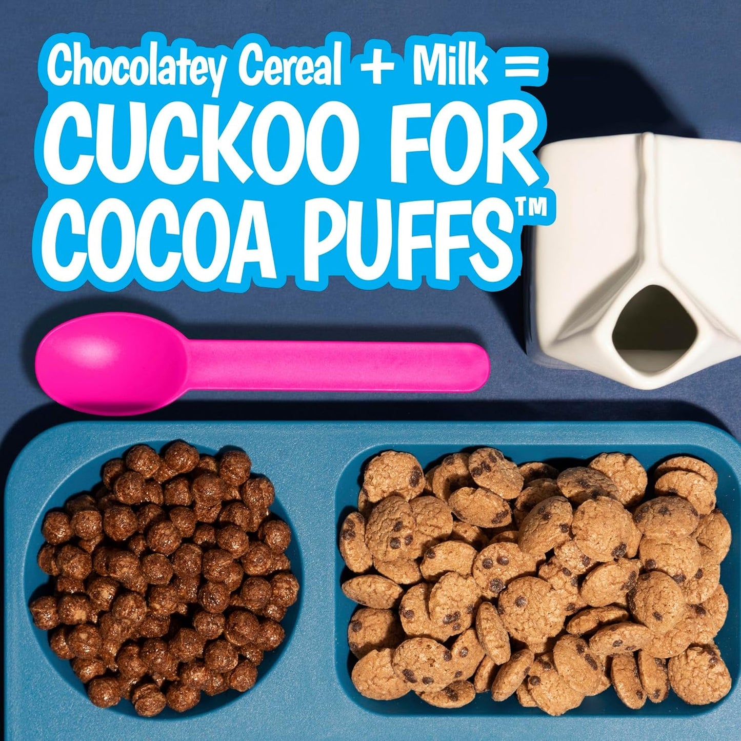 Cocoa Puffs Giant Size Cereal for Busy Work From Home Breakfasts – Quick Whole Grain Bowl, 25.8 oz