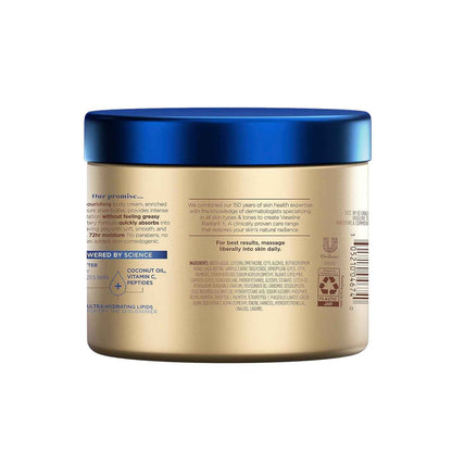 Vaseline Radiant X Deep Nourishment Body Cream – High-End Feel Deep Nourishment Lotion for Master Suite and Spa-Like Bathing