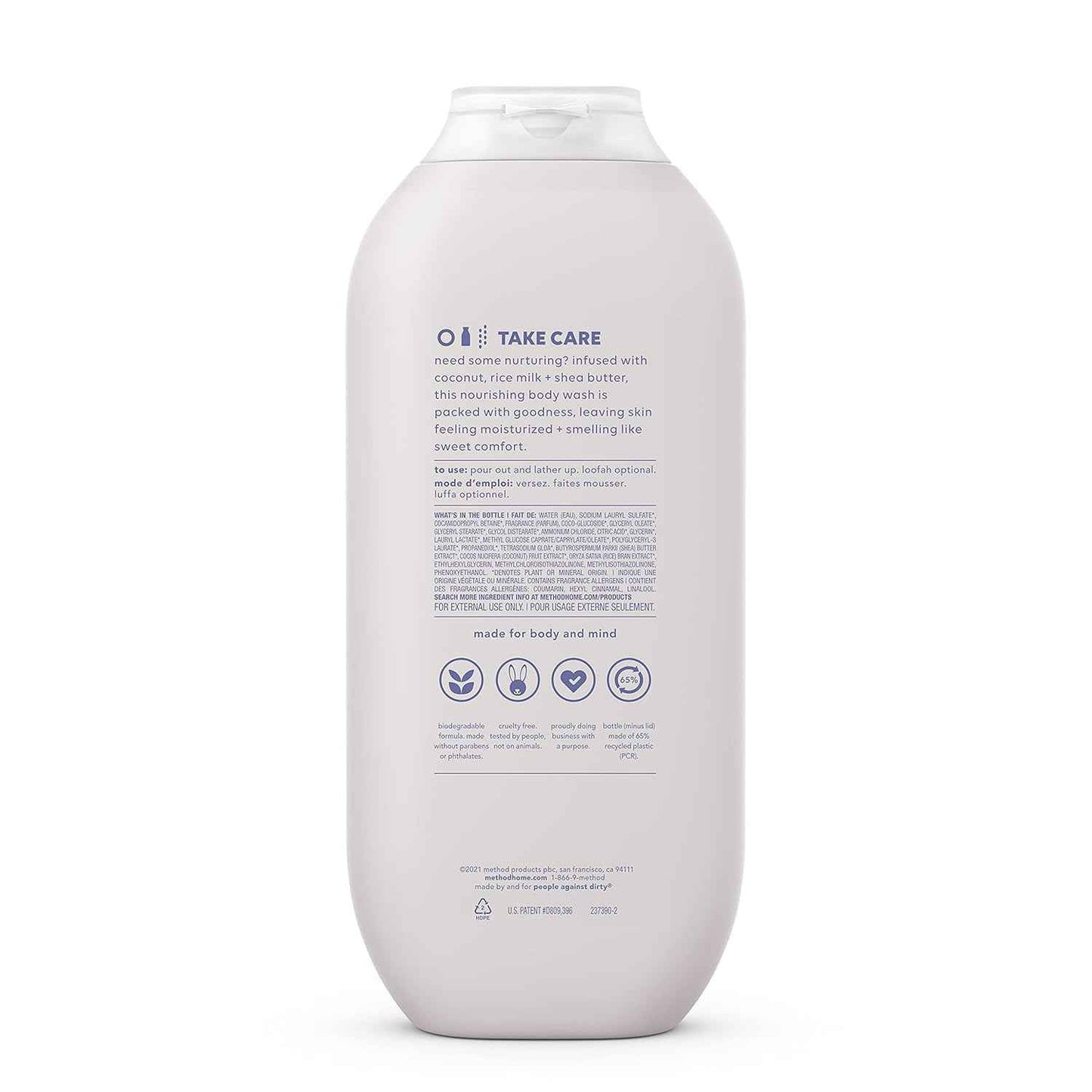 Method Body Wash 3-Pack Pure Peace – Scented Shower Gel for Meditation Space Stress Relief and Calm Reset