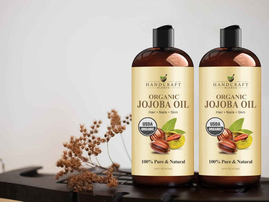 Handcraft Blends USDA Organic Jojoba Oil – Single-Bottle Minimalist Skincare, One Product for Face Hair and Body Routines