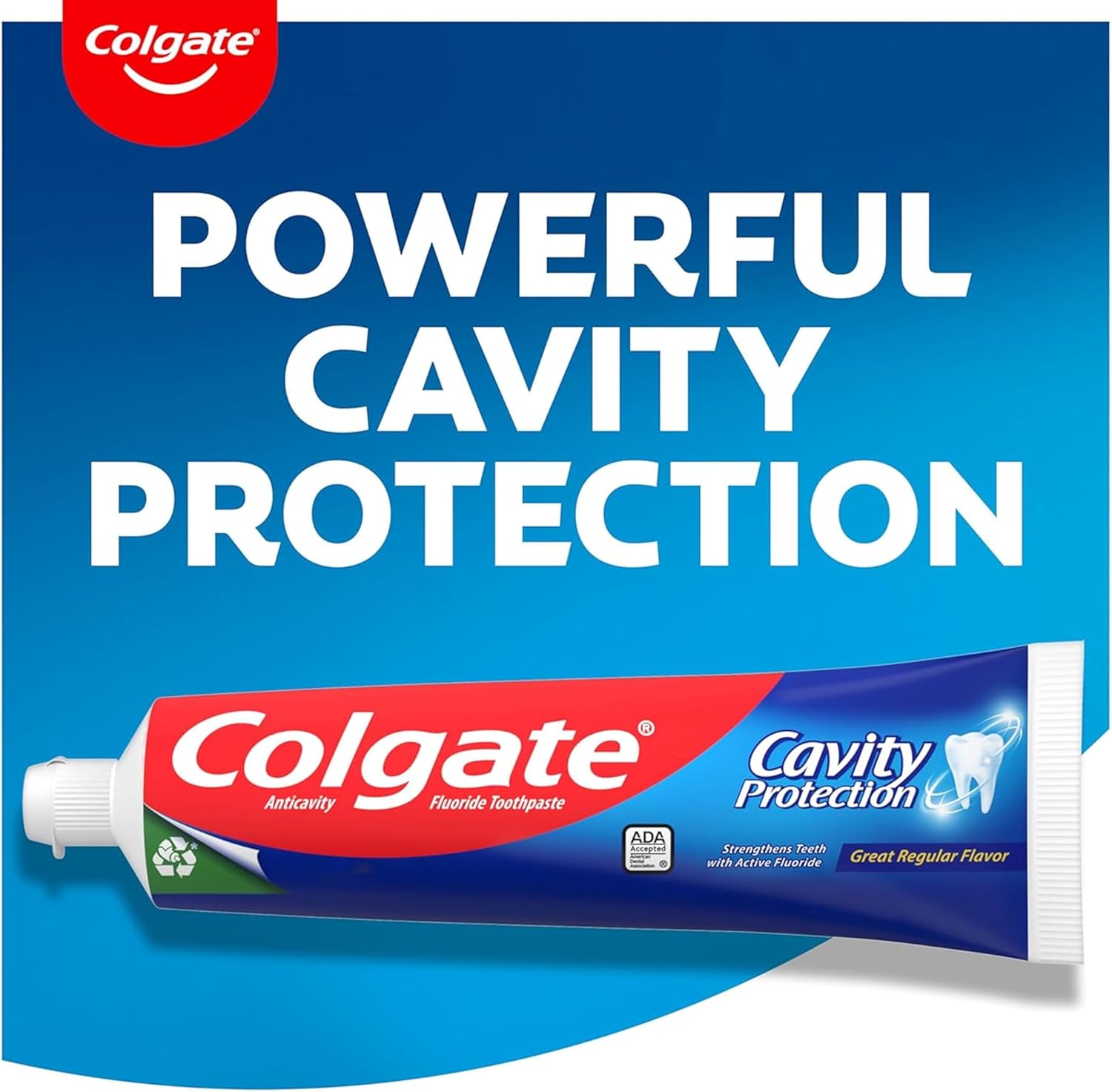 Colgate Cavity Protection Toothpaste – Daily Wellness Ritual for Enamel Care, Invigorating Mint Freshness