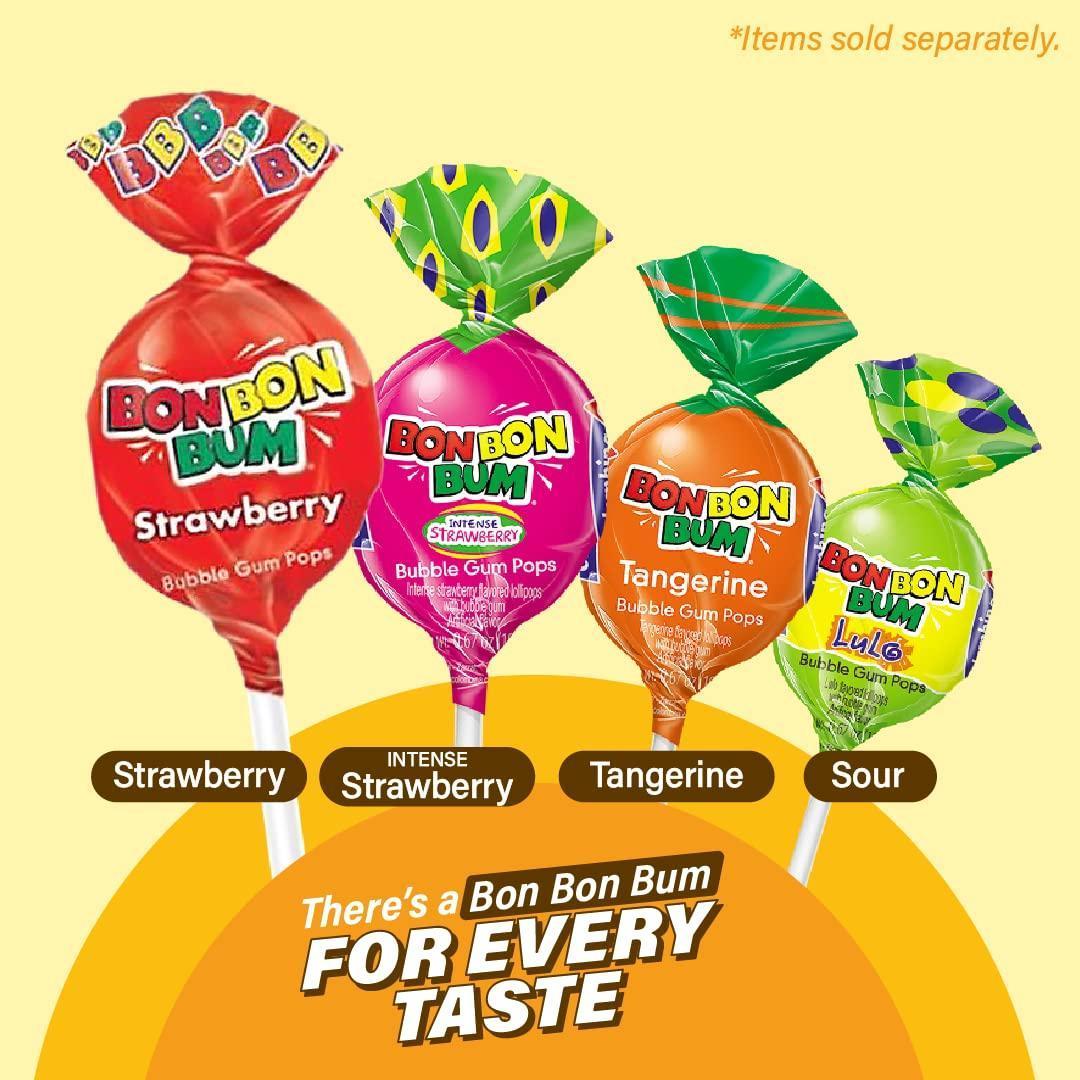 Colombina Bon Bon Bum Lollipops – Pure Cane Sugar, No HFCS Tropical Hard Candy for Label-Reading Parents and Plant-Based Households