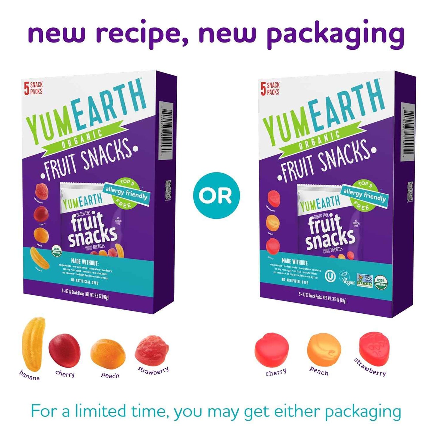 YumEarth Organic Fruit Snacks – Portable Hiking and Backpacking Snack for Allergy Sensitive Families