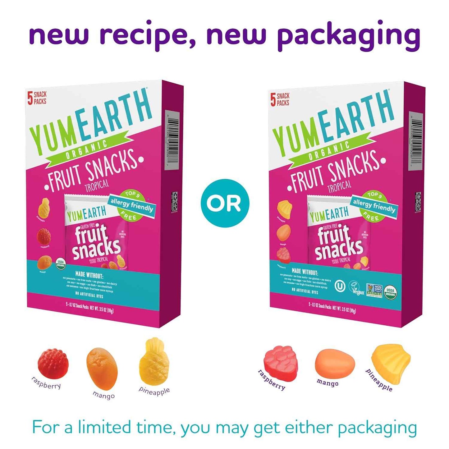 YumEarth Organic Tropical Fruit Snacks – On the Go Snack for Hiking and Car Rides
