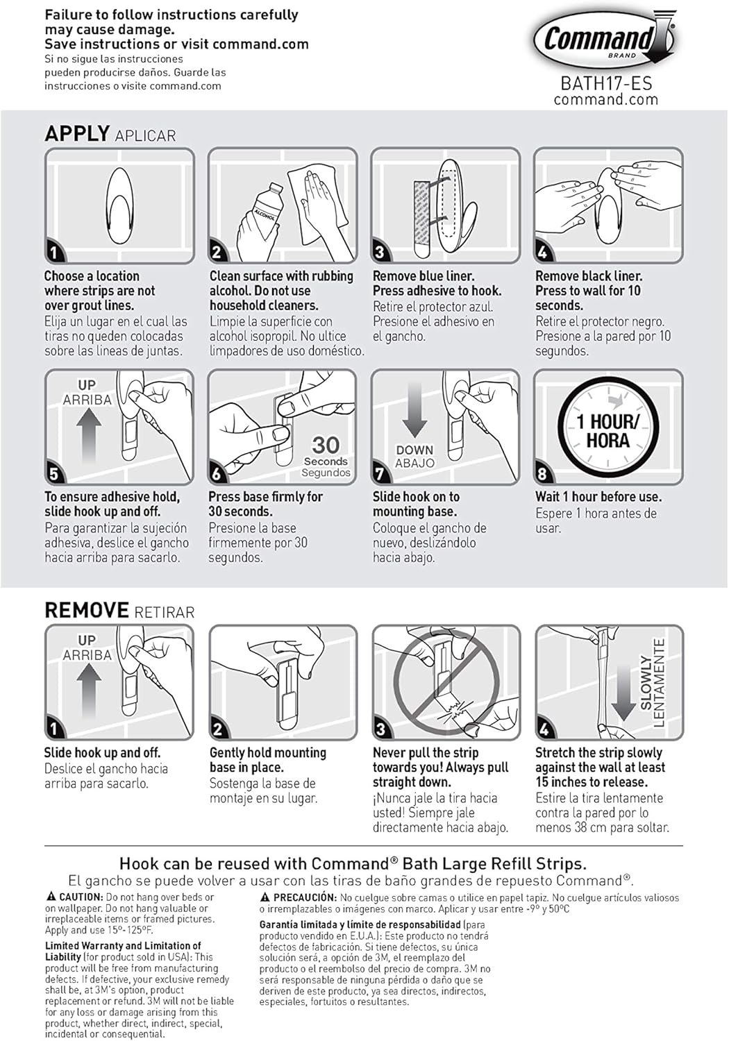 Command Bath Large Towel Hook Value Pack – Thoughtful Housewarming Gift for New Homeowners and Renters