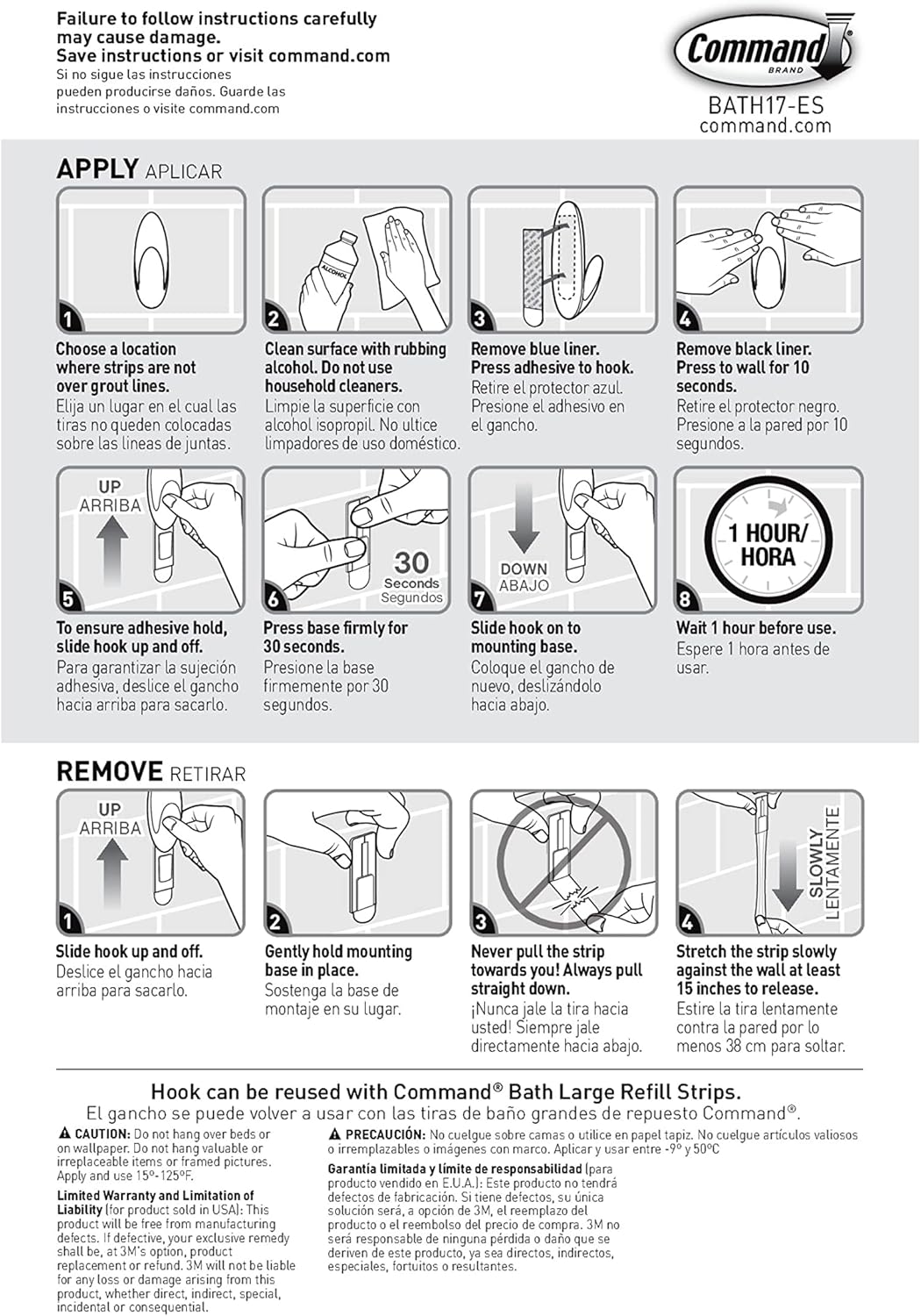 Command Bath Large Towel Hook Value Pack – Thoughtful Housewarming Gift for New Homeowners and Renters
