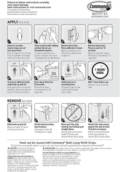 Command Bath Large Towel Hook Value Pack – Thoughtful Housewarming Gift for New Homeowners and Renters