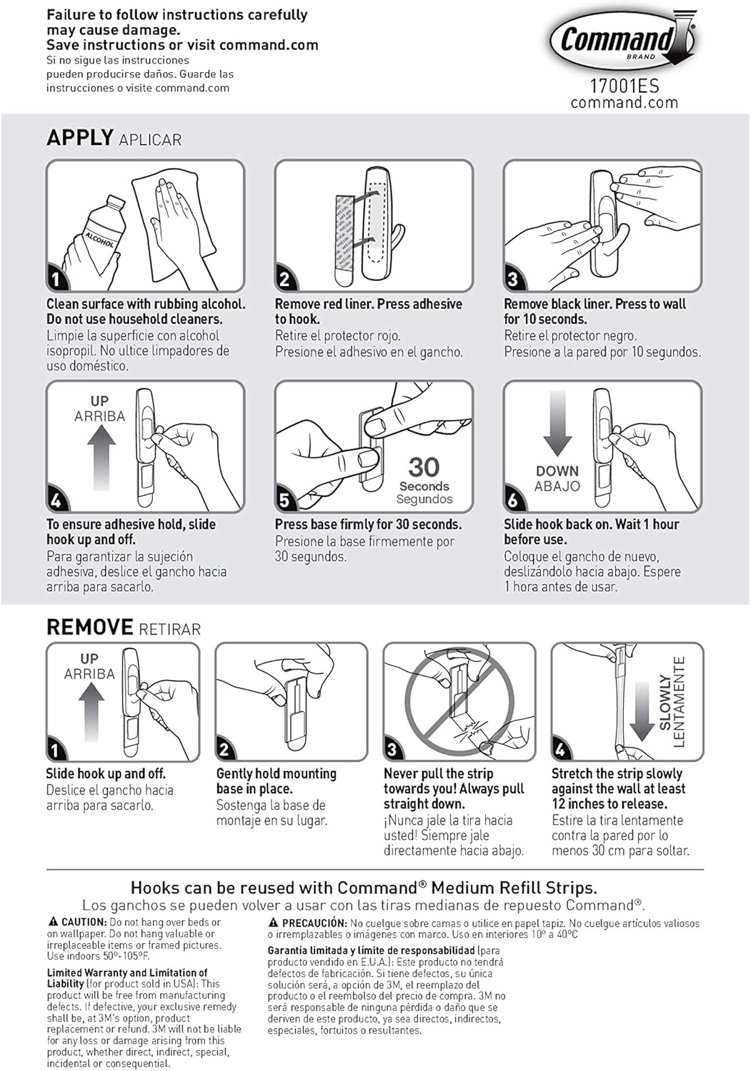 Command Medium Utility Hook Mega Pack – Child-Safe Wall Hooks for Kids' Bedrooms and Backpack Storage