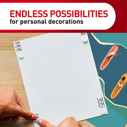 Command Poster Strips 256 Pack – Minimalist Wall Hanging, Clean Damage-Free Mounting for Posters