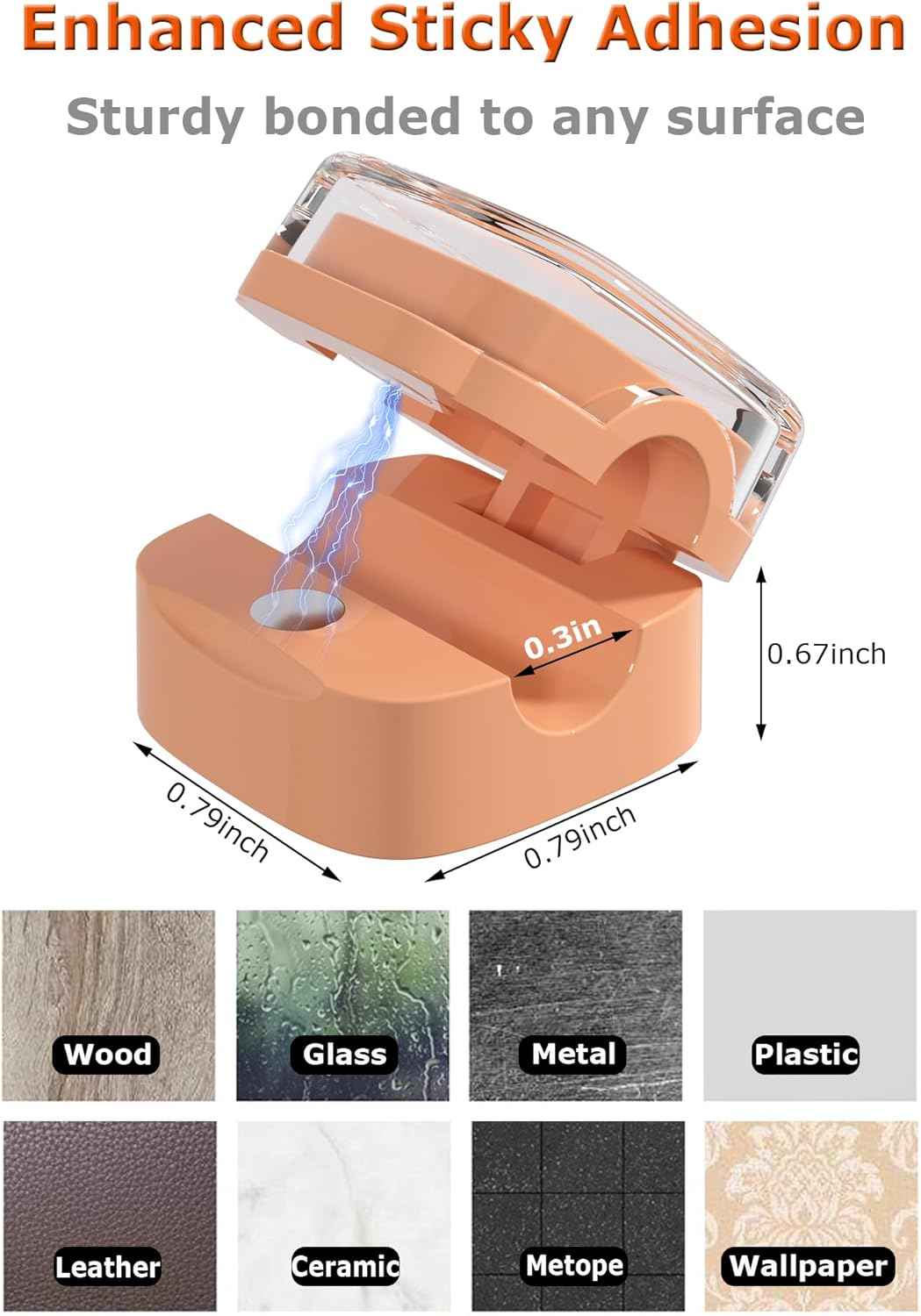 Minimalist Cable Clips for Clean Desk Setup — Small Magnetic Cord Holder in Neutral Tones, 8-Pack