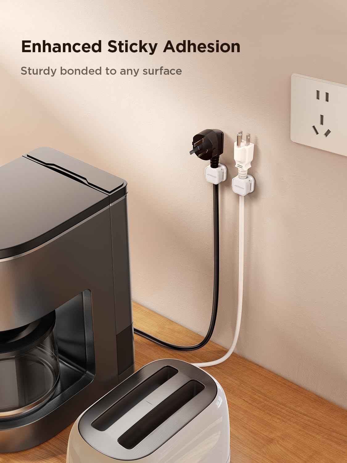 JOYROOM Magnetic Cable Clips to Keep Cords Off the Floor, Safer Surface for Kids and Pets