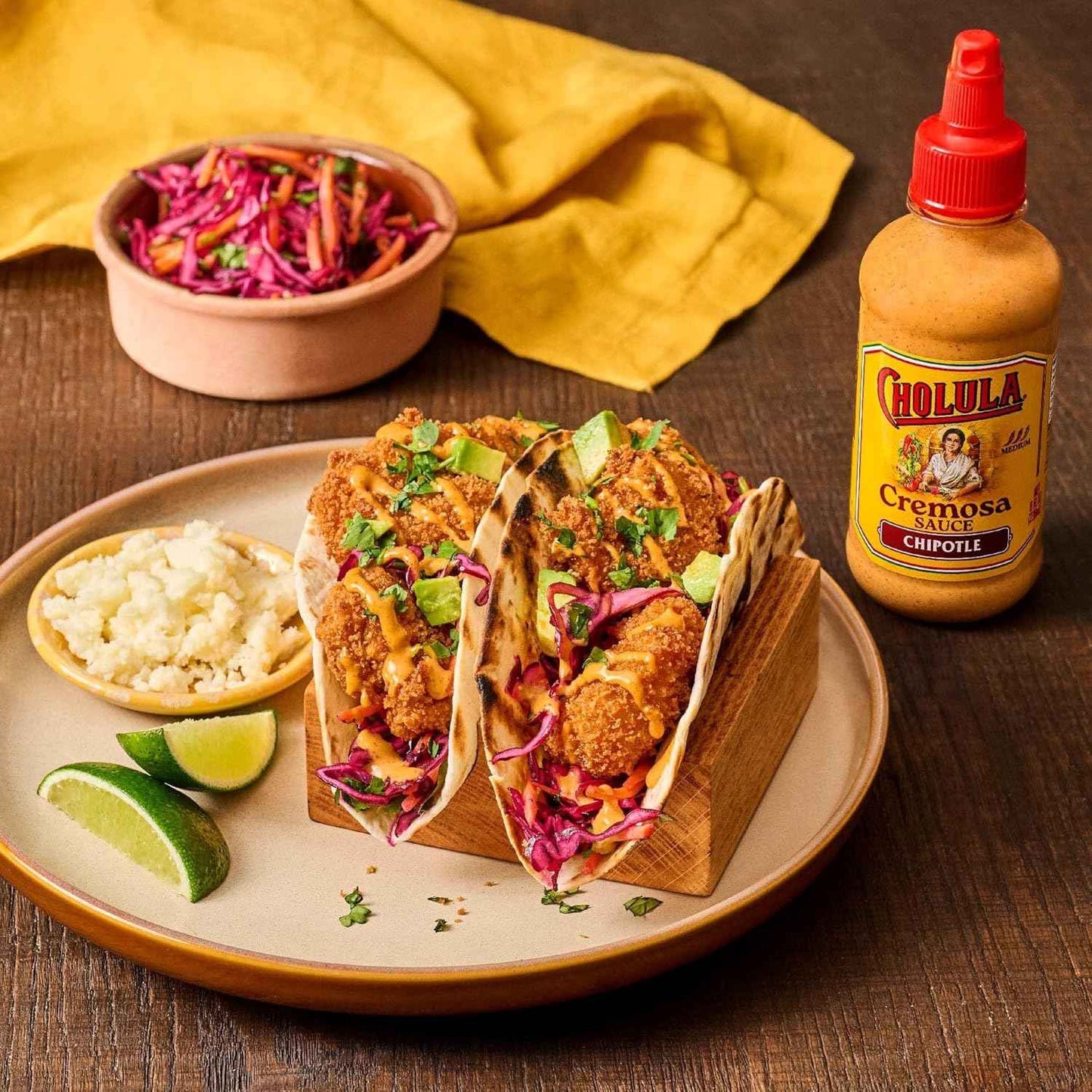 Cholula Chipotle Cremosa Sauce – Portable Camping Condiment for Campfire Elotes and Grilled Street Tacos, 8 fl oz