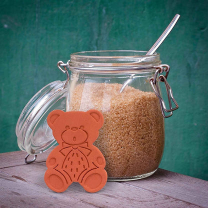 Brown Sugar Bear Original Brown Sugar Softener – Clean and Intentional Kitchen Tool for Less Waste, Reusable Terracotta Pack of 2