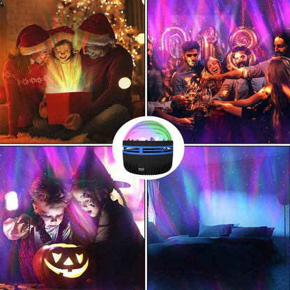 Northern Glow Aurora Projector – Premium Dual-Effect Designer Lamp with Crystal-Clear 5W LED for High-End Interiors
