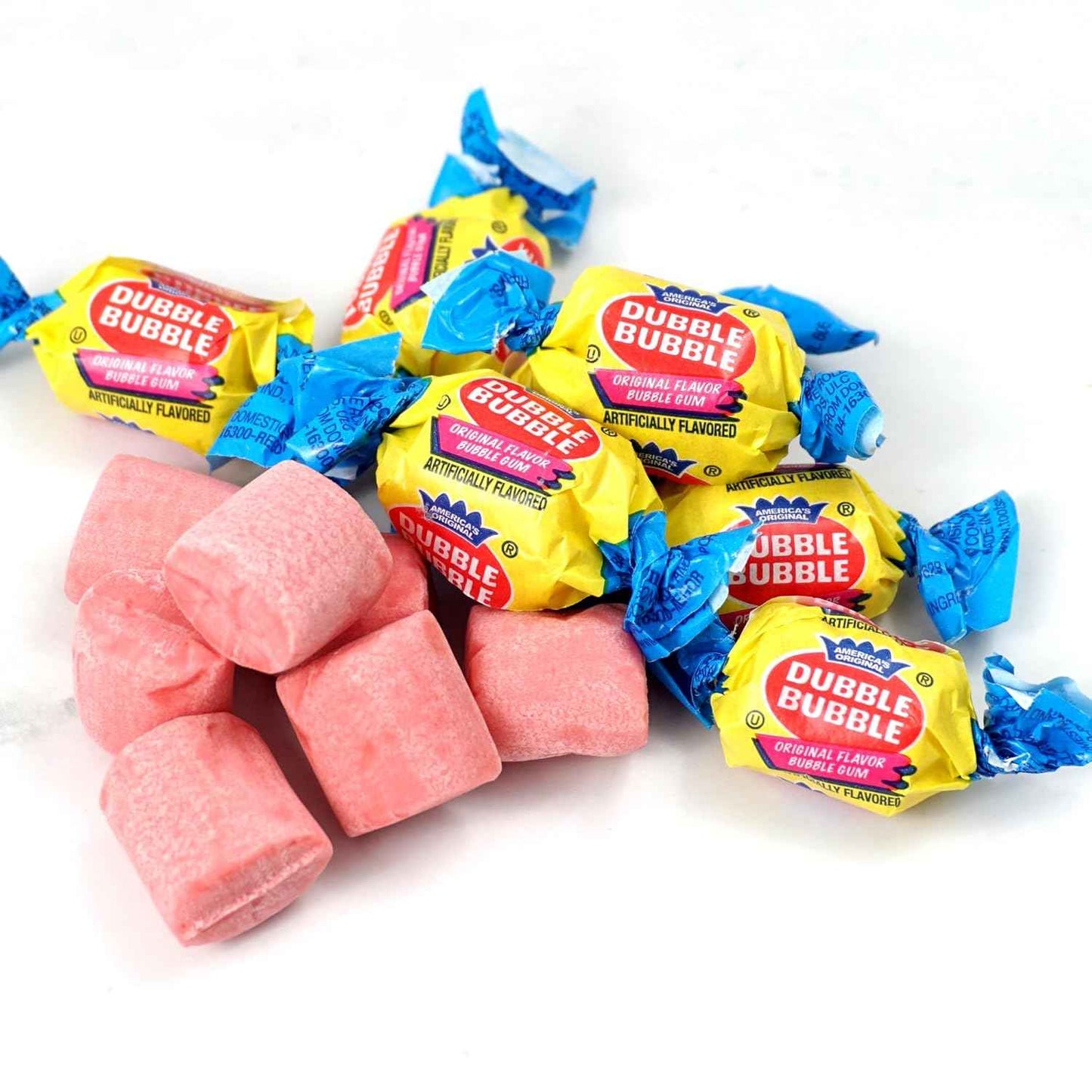 Double Bubble Original Bubble Gum – Hygienic Individually Wrapped Pieces for Shared Candy Dishes, 1 lb Bulk Bag