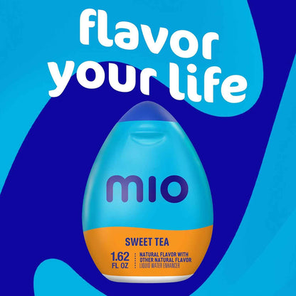 mio Sweet Tea Water Enhancer – Travel-Sized Sweet Tea Mix for Picnics and Road Trips, Leak-Proof 1.62 fl oz Squeeze Bottle