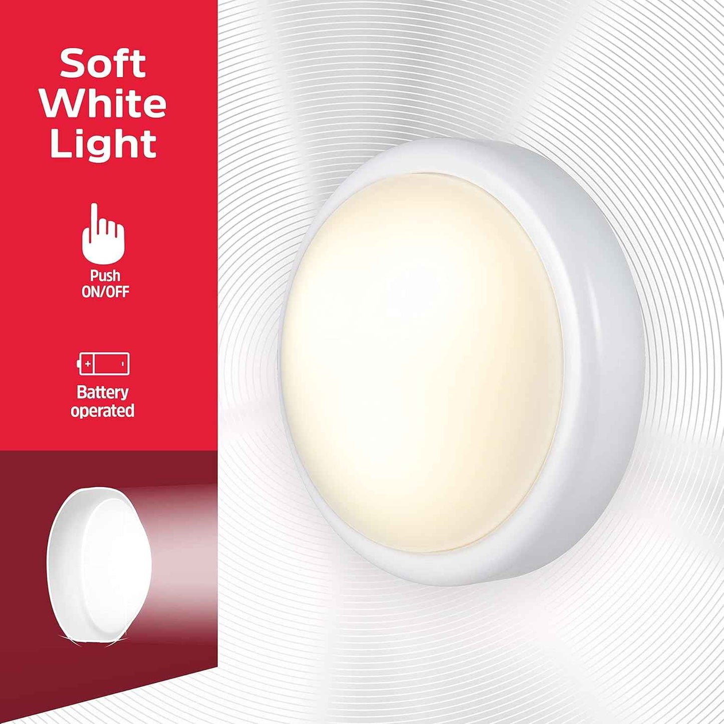 Energizer LED Tap Light 4-Pack – Clean-Line Wireless Lighting for Clutter-Free Closets and Under-Cabinet Spaces