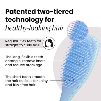 Tangle Teezer Ultimate Detangler Brush – Wind-Down Vanity Essential, Scalp-Friendly Detangling After Warm Showers