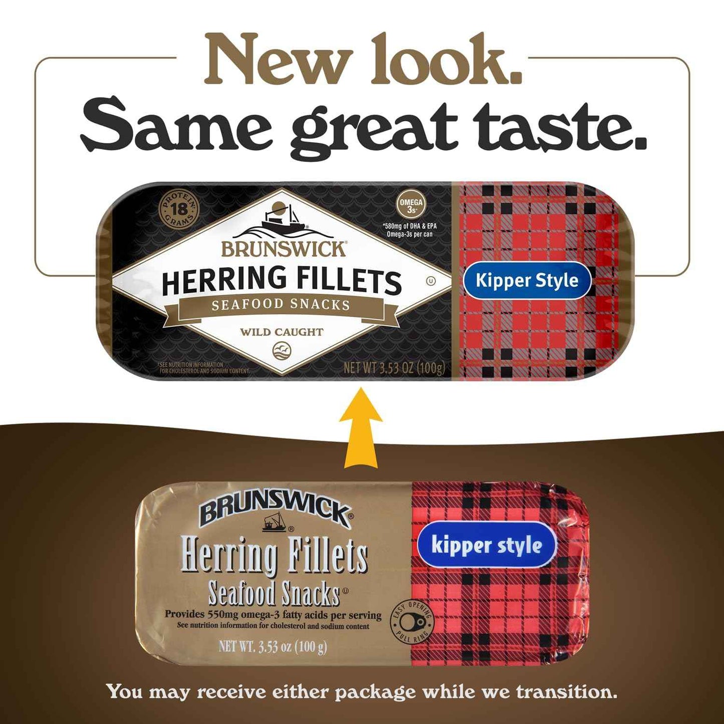 Brunswick Golden Smoked Herring Fillets – No-Prep Canned Seafood for Campsite and Trail Lunches