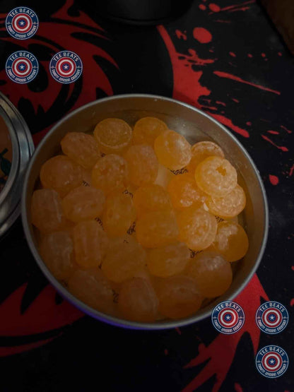 Iconic Candy Retro Sours Hard Tangy Candy Tin – Travel-Friendly Road Trip Sour Candy, Citrus Aluminum Tin